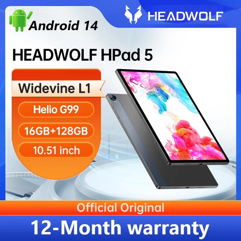 HeadWolf HPad 5 ȵ̵ 14 º, 10.5 ġ, ִ 16GB RAM, 128GB ROM, LTE ޴ º ȭ PC, Widevine L1, 8500 mAh ī޶, 8MP + 2